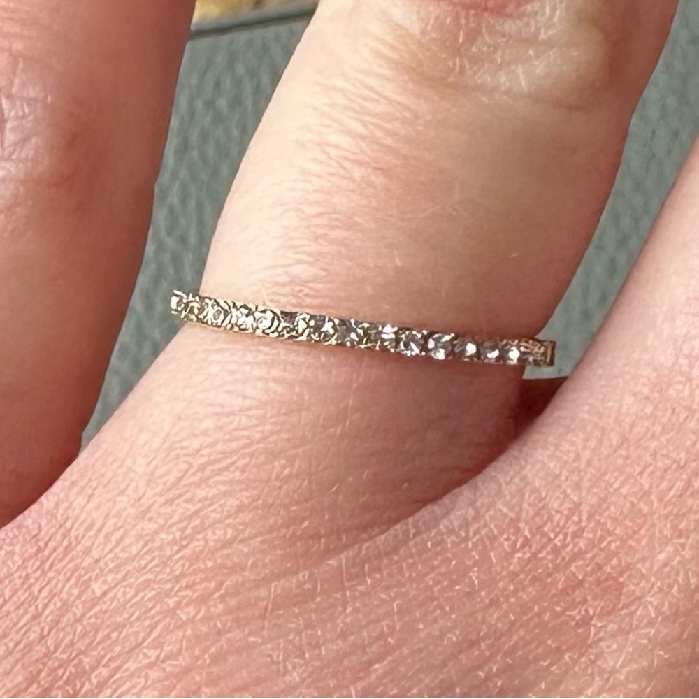 Dainty April Birthstone Ring